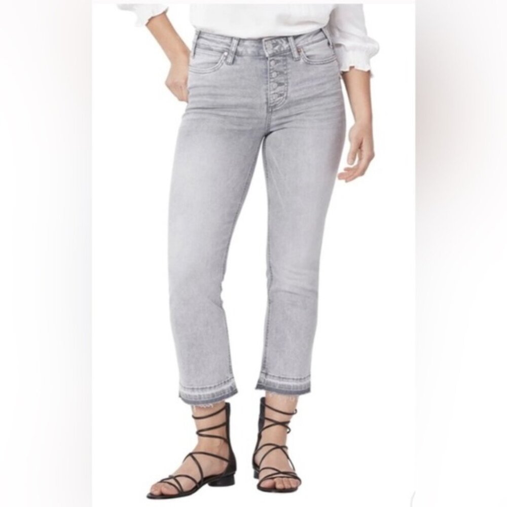 Paige Cindy Crop Grey Jeans